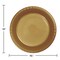 240/Case Bulk Glittering Gold Plastic Banquet Plates 10.25 inch